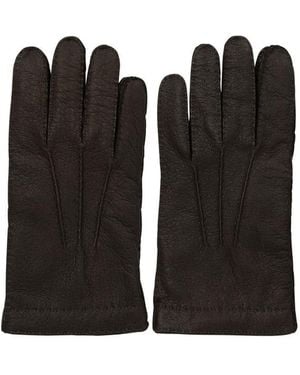 Restelli Leather Gloves "42/F" - Black