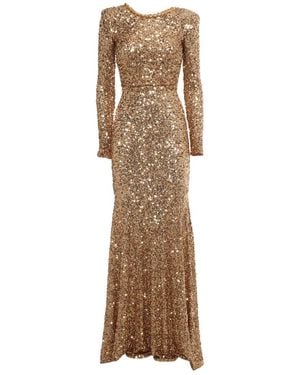 Elisabetta Franchi Long Dress - Natural