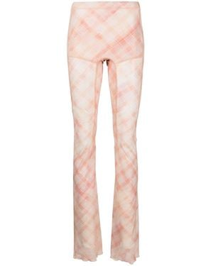 KNWLS Mesh Flared Leggings - Pink