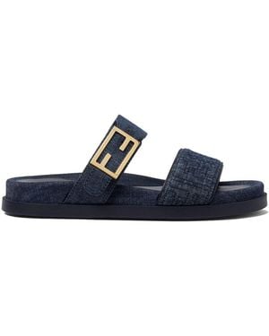 Fendi Feel Denim Shoes - Blue