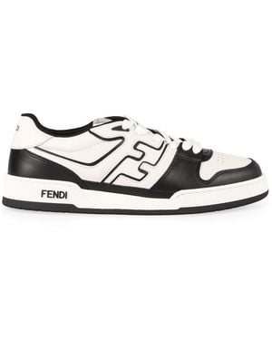 Fendi Match Low-Top Sneakers - White
