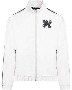 Palm Angels Leather Jackets - White