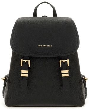 Michael Kors Leather Backpack - Black