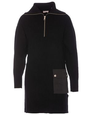 Liu Jo Viscose Polyester Knit Dress - Black