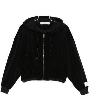 Golden Goose Cotton Cropped Hoodie - Black