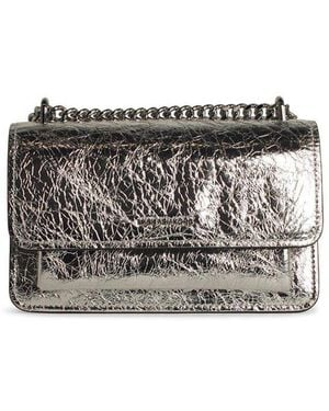 Michael Kors 'Claire' Leather Crossbody Bag - Metallic
