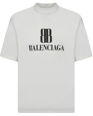Balenciaga Crew Neck T-Shirt - Grey