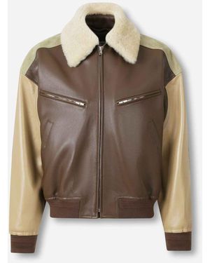 Bottega Veneta Nappa Leather Jacket - Brown