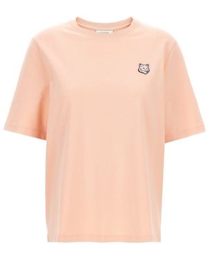 Maison Kitsuné 'bold Fox Head' T-shirt - Natural