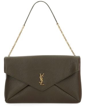 Saint Laurent Clutch Bag "Envelope Cassandre" Xxl - Brown