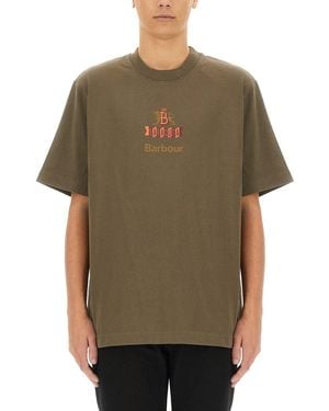 Baracuta T-Shirt With Logo - Green
