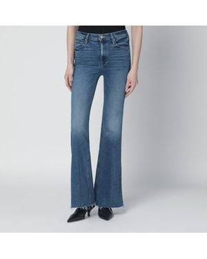 Mother Doozy Sneak Fray Flared Jeans - Blue