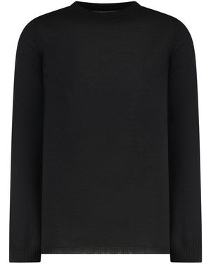Rick Owens Virgin Wool Crew-Neck Jumper - Black