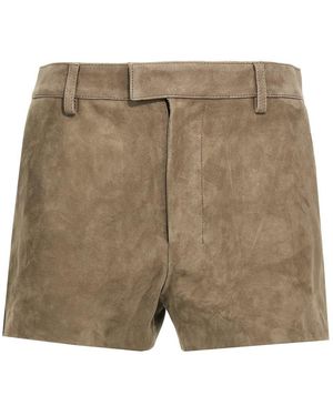 ショートパンツ AMI PARIS Suede shorts ami Paris ショートパンツ - メルカリ
