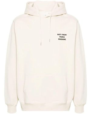 Drole de Monsieur "le Hoodie Slogan" Hoodie Sweatshirt Clothing - Natural