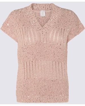 Eleventy Cotton Blend T-Shirt - Pink