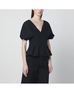 Jonathan Simkhai Rozen Faille Top - Black