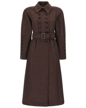 Chloé Double-breasted Coat - Brown