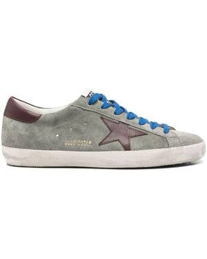 Golden Goose Super-Star Leather Sneakers - Grey