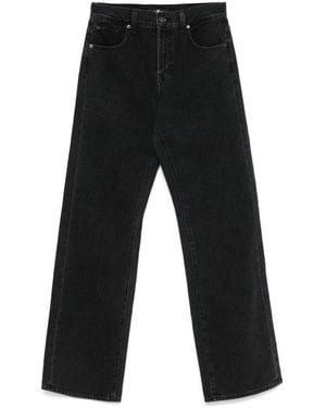 7 For All Mankind Tess Wide-leg Denim Jeans - Black