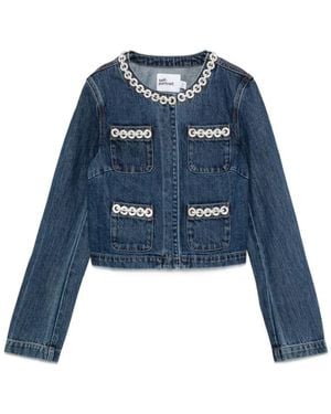 Self-Portrait Jackets - Blue