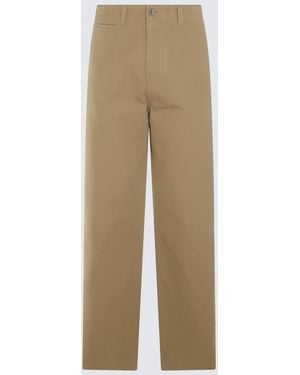 Burberry Double-Faced Cotton Chinos - Natural