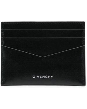 Givenchy Card Holder In 4g Leather Accessories - Black