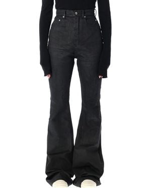 Rick Owens Drkshdw Bolan Bootcut Waxed Jeans - Black