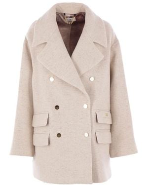 Elisabetta Franchi Coats - Natural