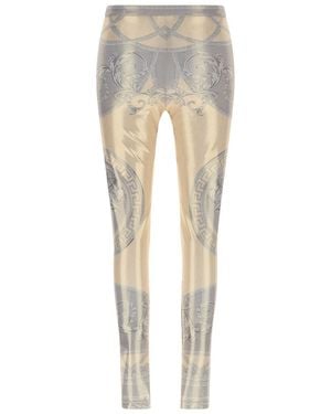 Versace 'La Coupe Des Dieux' Leggings - Natural