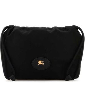 Burberry Horseshoe Drawstring Pouch - Black