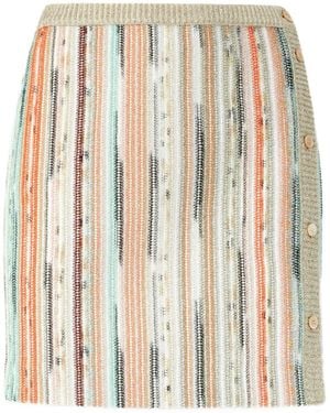 Missoni Striped Mini Skirt - Natural