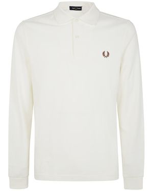 Fred Perry The Long Sleeve Fp Shirt Clothing - White