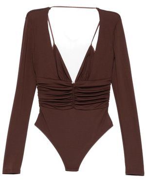 Elisabetta Franchi Top - Brown