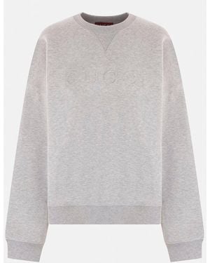 Gucci Logo Cotton Sweatshirt - Grey