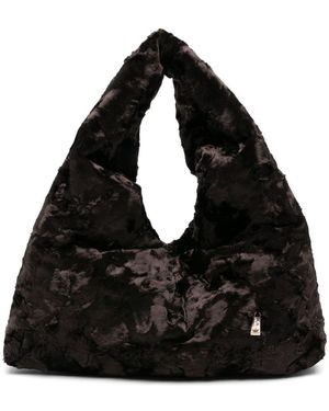 La Milanesa Lisa Medium Shoulder Bag - Black