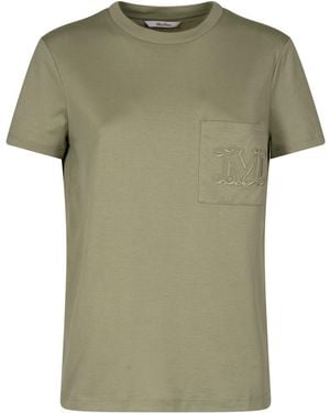 Max Mara M Monogram Cotton Jersey T-Shirt - Green