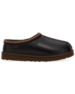 UGG 'Tasman Leather Regenerate' Sabots - Black