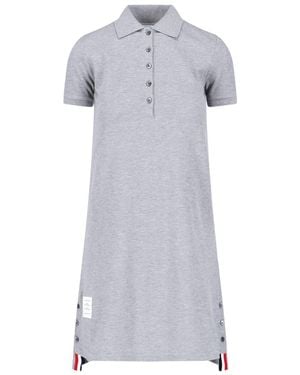 Thom Browne Mini Knit Dress - Grey