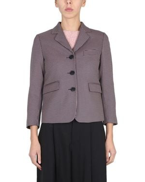 Aspesi Single-Breasted Blazer - Purple