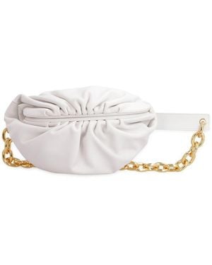 Bottega Veneta The Pouch Mini Leather Belt Bag - White