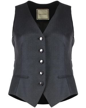 Tagliatore Single-Breasted Gaelle Vest - Black