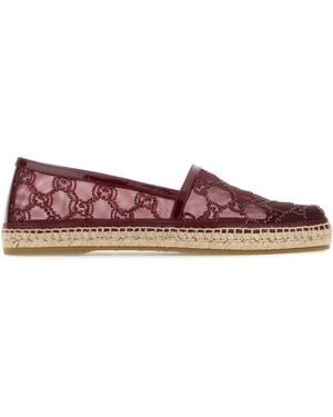 Gucci Slip On Espadrilles - Red