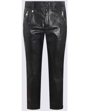 McQueen Leather Pants - Gray