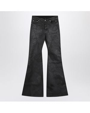 Rick Owens Coated Bootcut Jeans - Gray