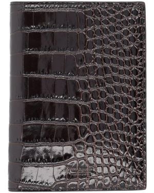 Tom Ford Leather Passport Holder - Black