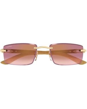 Cartier Ct0582S Décor C Allongé De Sunglasses - Pink