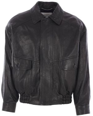 Saint Laurent Jackets - Black