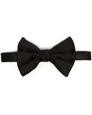 Giorgio Armani Woven Bowtie Large - Black