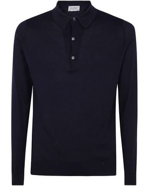 John Smedley Bradwell Long Sleeves Shirt - Blue